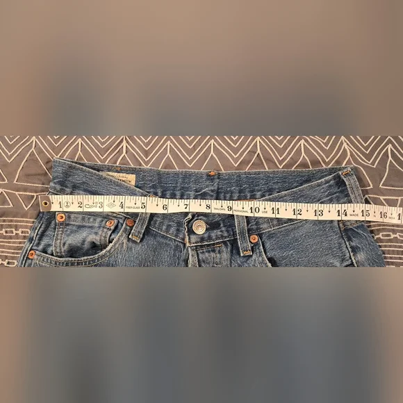 Vintage Men's Levis 501 Straight Leg Button Closure Jeans Size 30x30 - Picture 7 of 10